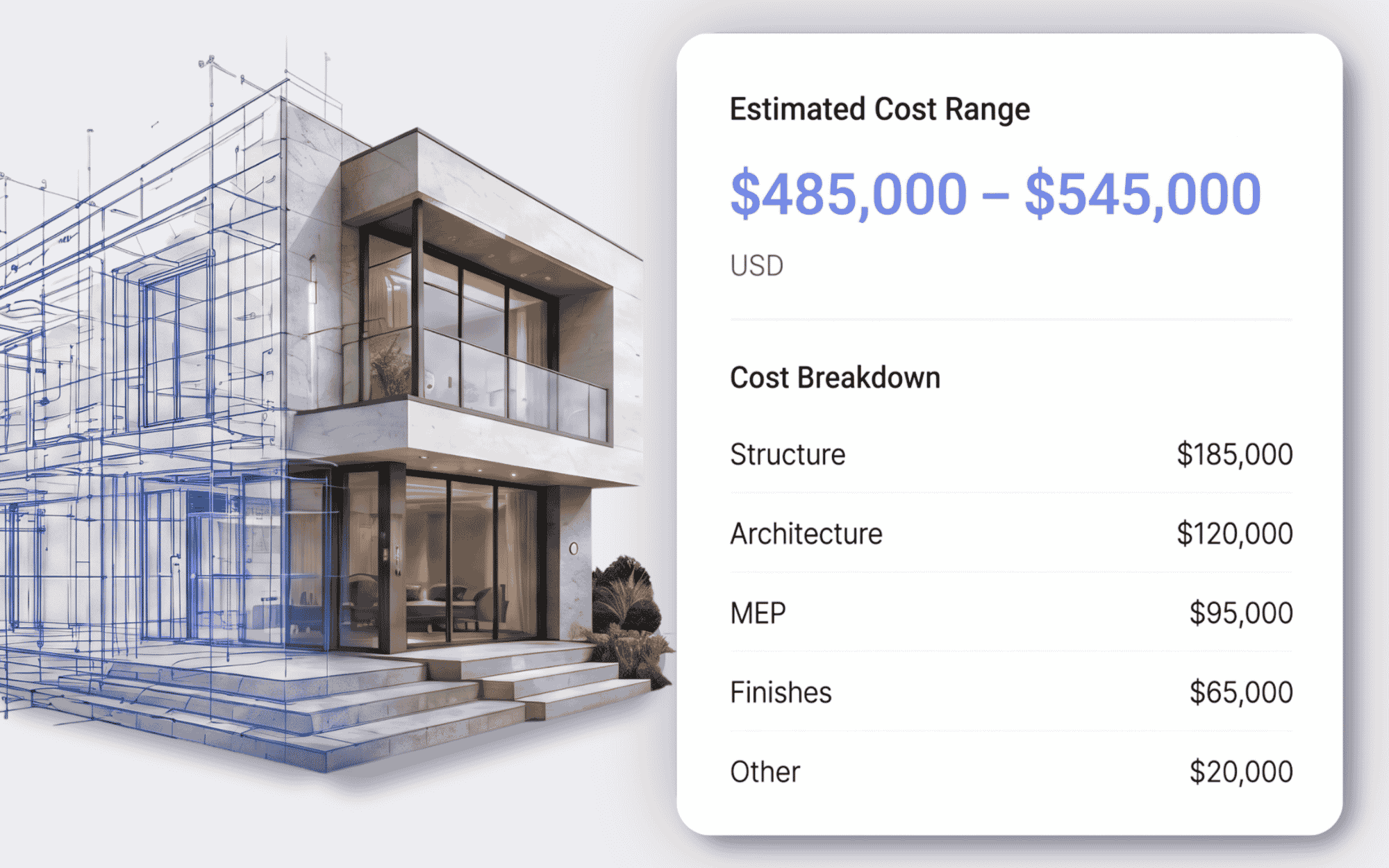 Construction Estimator app preview