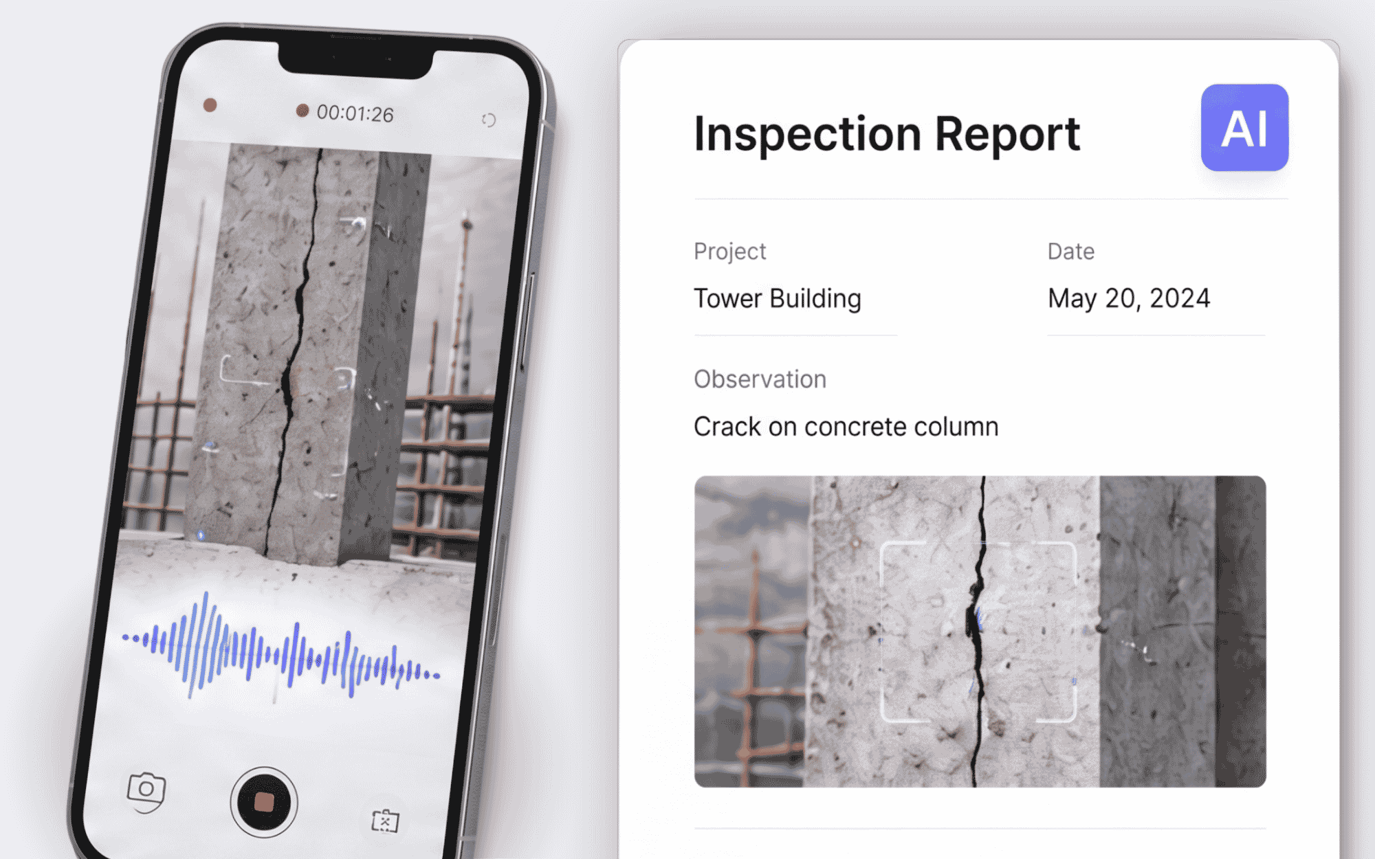 Inspection Report Generator app preview
